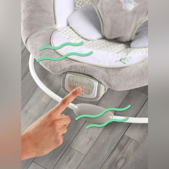 InLighten by ingenuity Bouncer - Twinkle Tails, Gray for baby - Picture 8 of 8